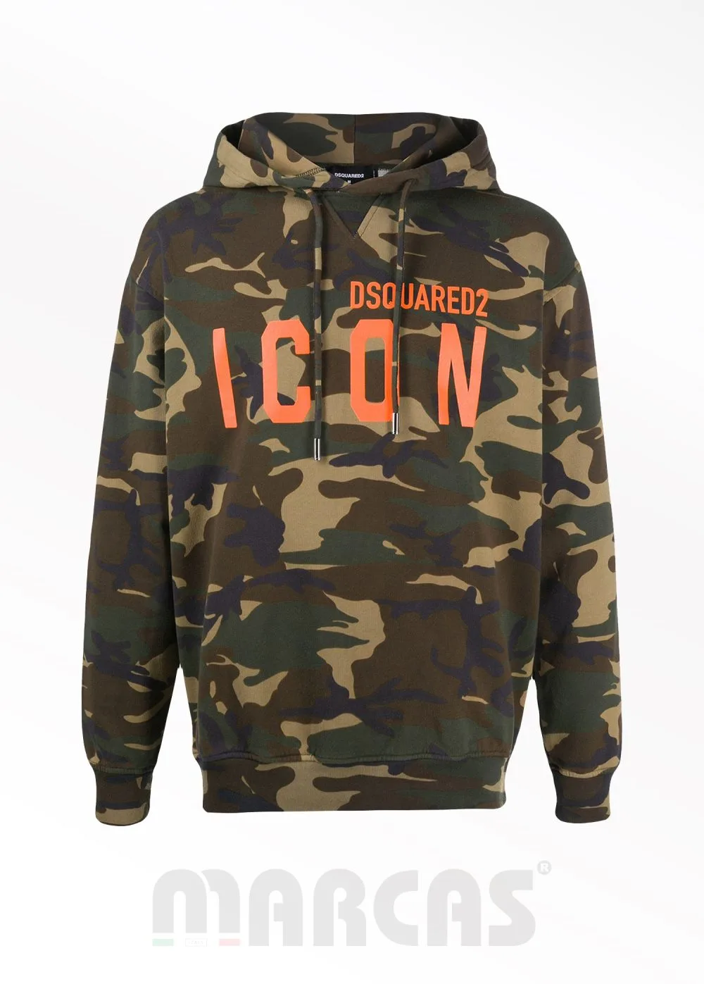 Dsquared2 Çok Renkli Haki Logo Detaylı Erkek Sweatshirt