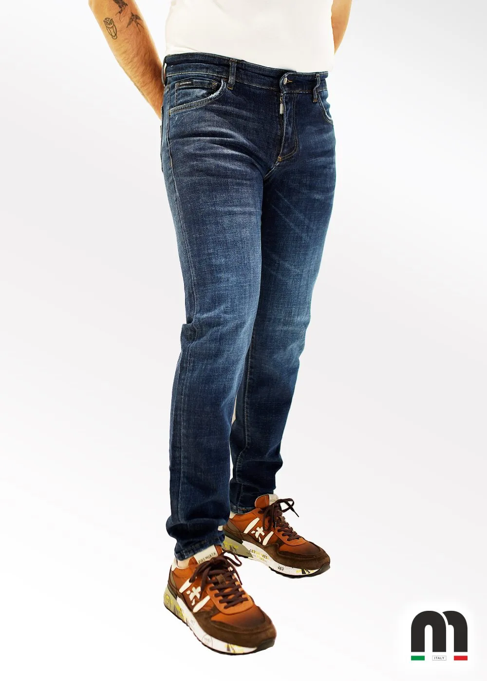 Dolce Gabbana Koyu Mavi Erkek Jean Pantolon