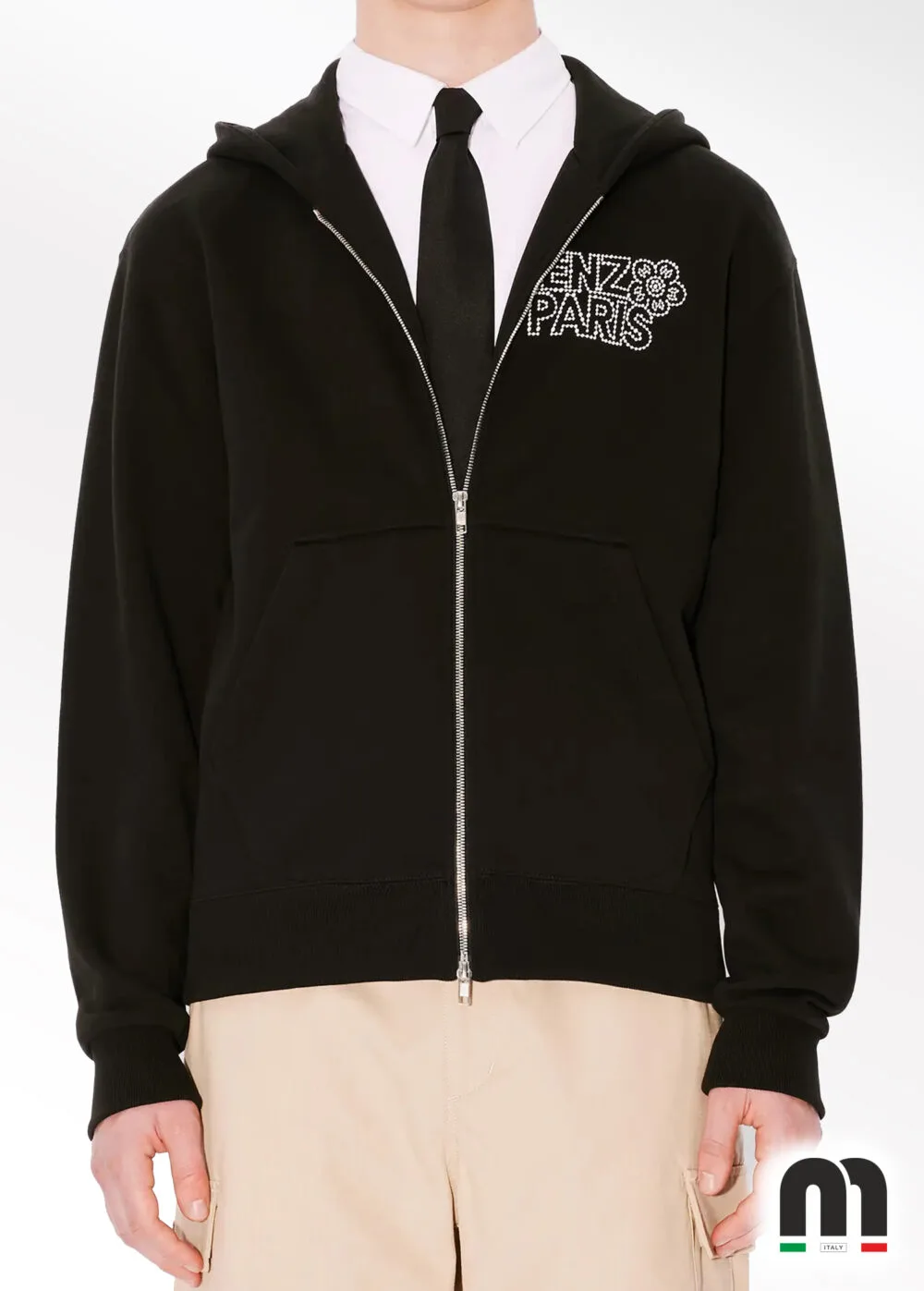 Kenzo Siyah Logo Detaylı Erkek Sweatshirt