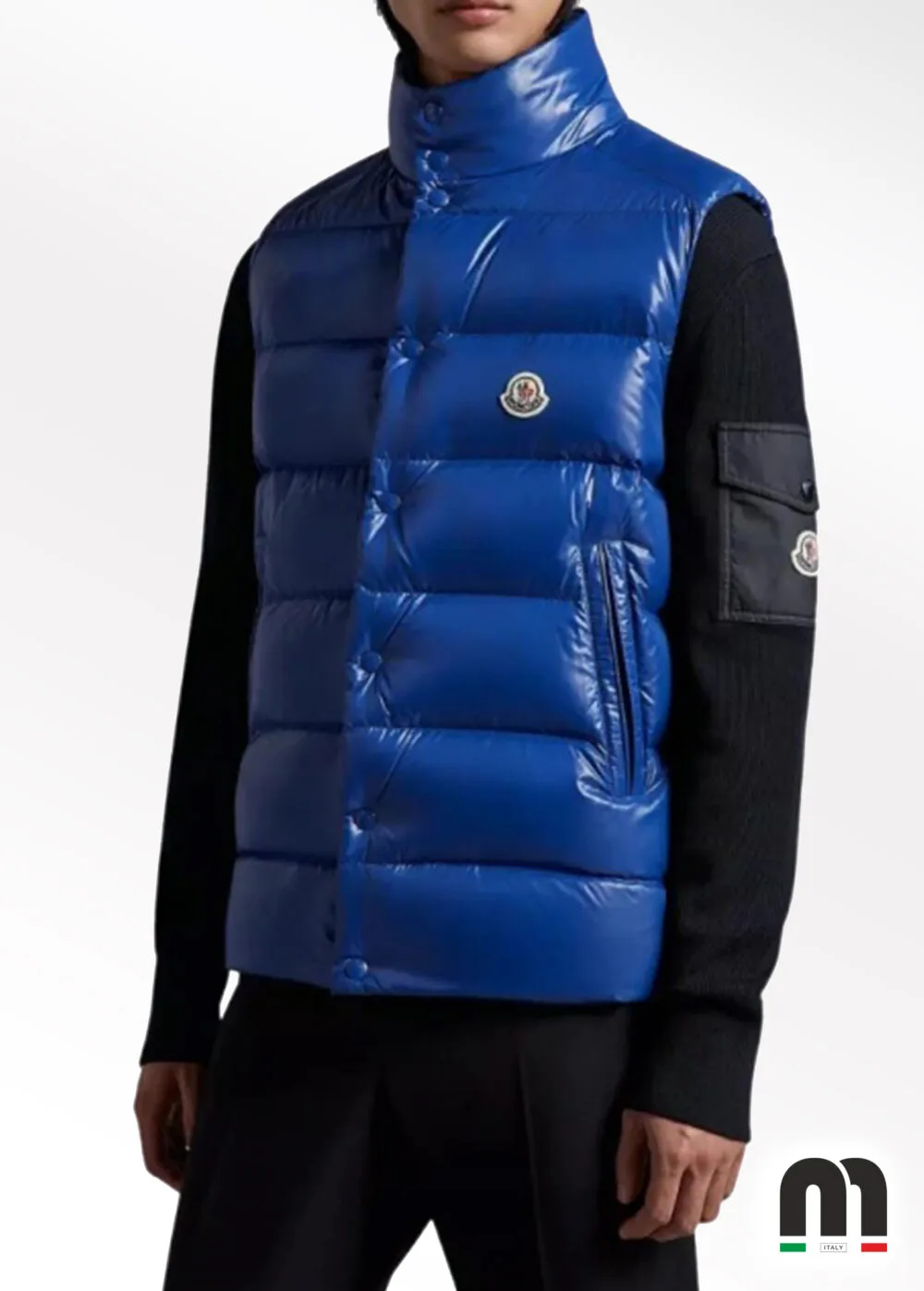 Moncler Mavi Erkek Yelek