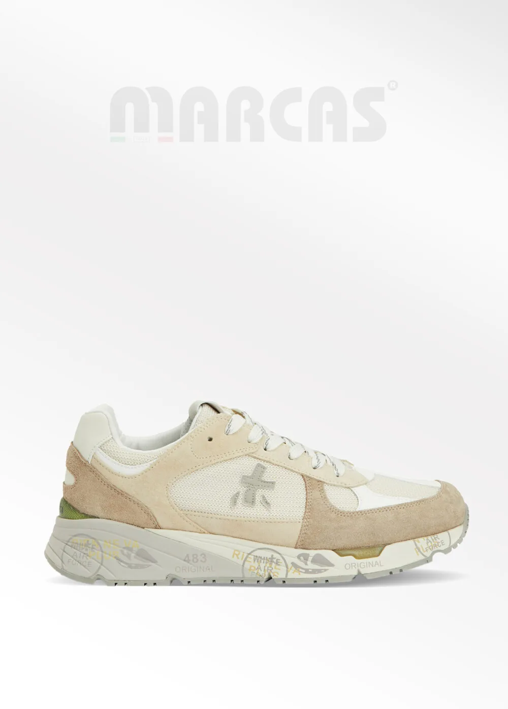 Premiata Mase Bej Logolu Erkek Sneaker