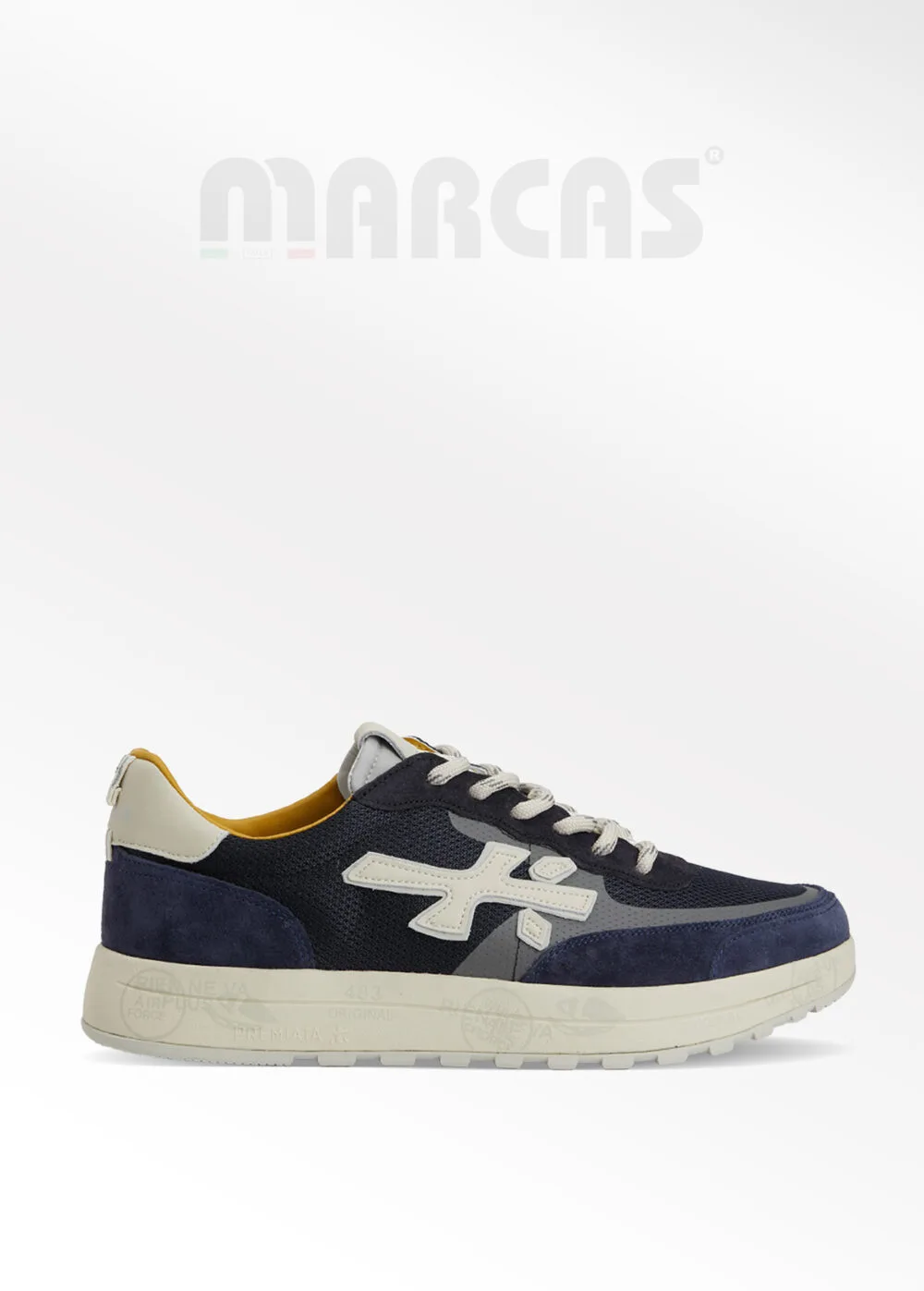 Premiata Nous Lacivert Logolu Erkek Sneaker
