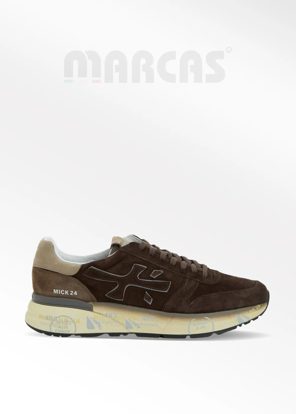 Premiata Mick Kahverengi Logolu Erkek Sneaker