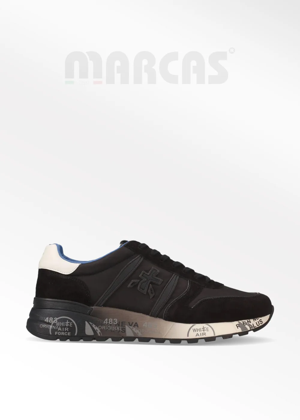 Premiata Lander Siyah Logolu Erkek Sneaker