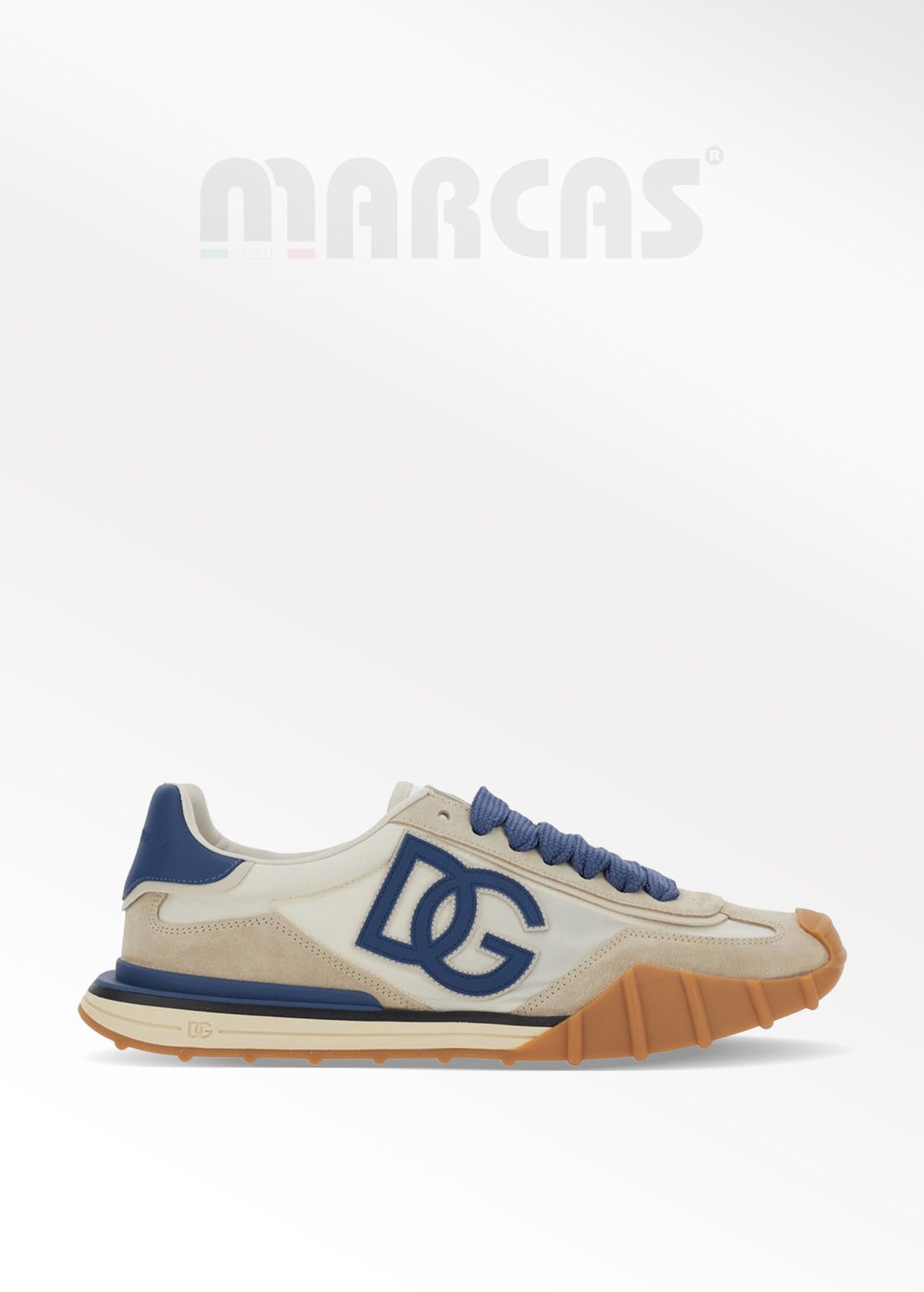 Dolce&Gabbana Bej-Mavi Athletic Erkek Sneaker