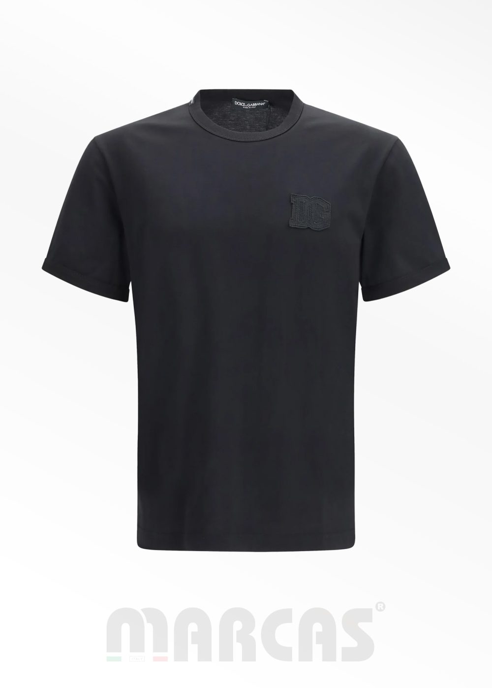 Dolce&Gabbana Siyah Logo Detaylı T-shirt
