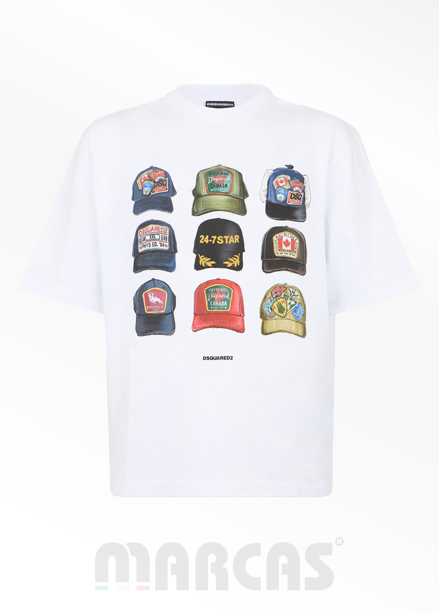 Dsquared2 Iconique Loose Fit Beyaz T-shirt