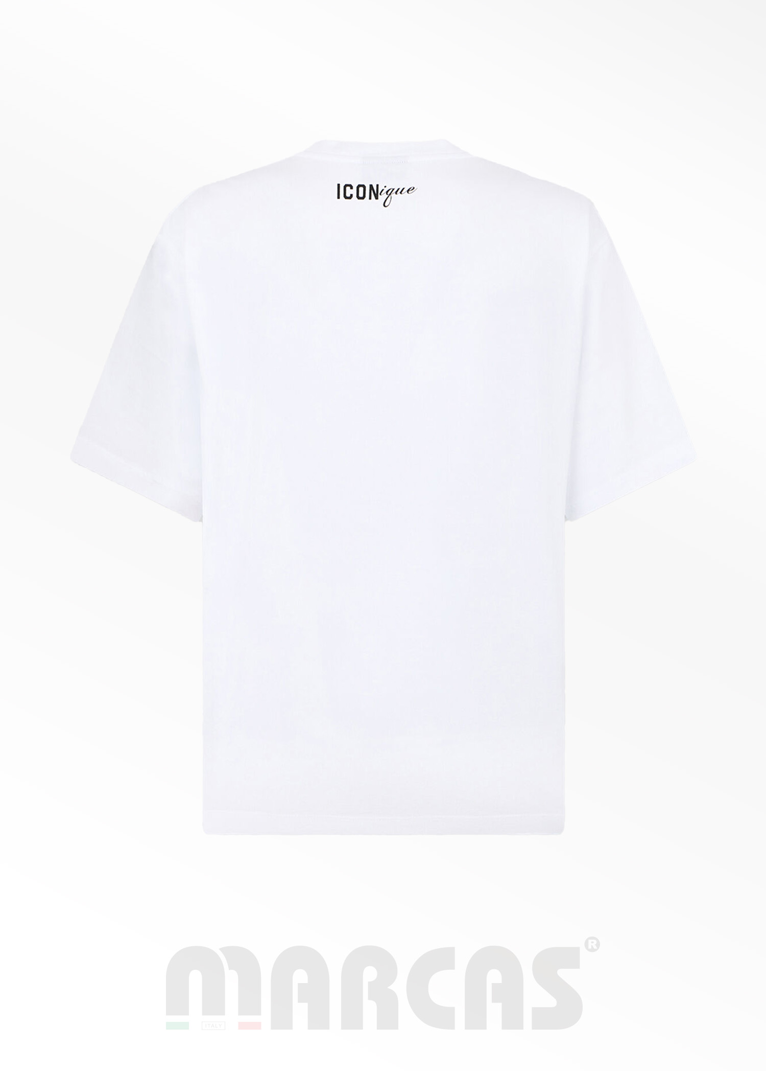 Dsquared2 Iconique Beyaz Grafik Baskılı T-shirt