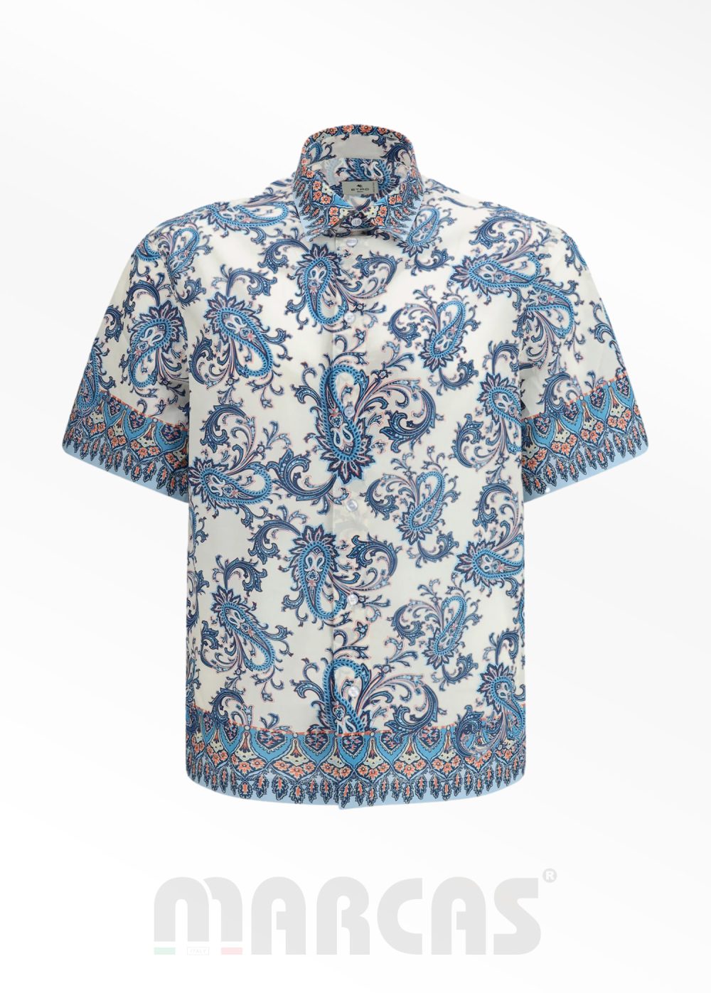 Etro Çok Renkli Etnik Desenli Kısa Kollu Gömlek